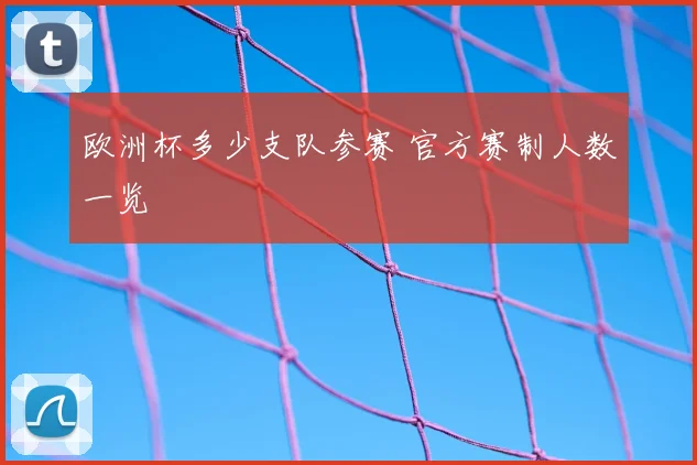 欧洲杯多少支队参赛 官方赛制人数一览